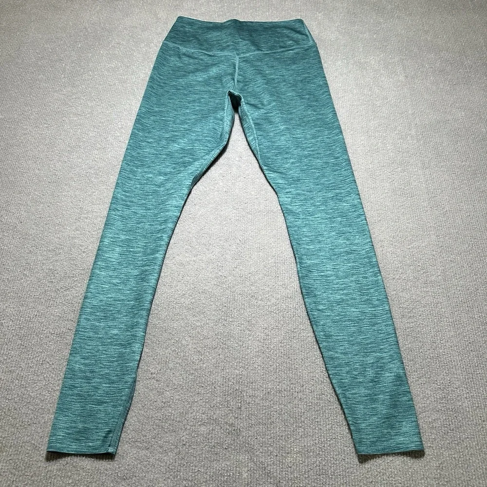 Nike Legging‎ Pants Women Medium Dri Fit Teal Solid Athletic Ankle Pull On - Picture 6 of 8